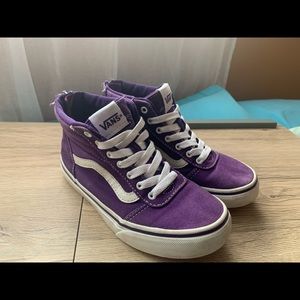 Purple high top Vans